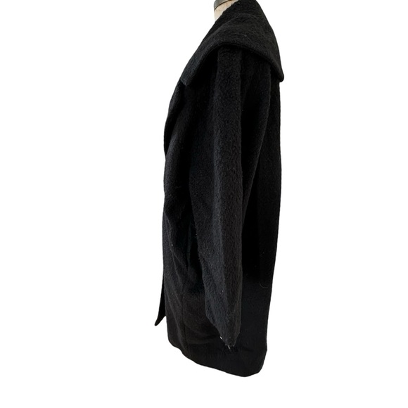LINE The Label black wool blend oversized coat - Picture 4 of 11
